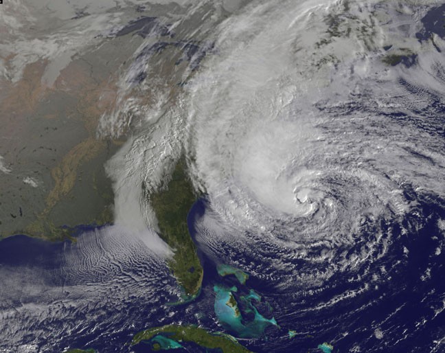 Hurricane Sandy Satellite Images
