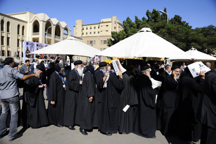Coptic priests queue to vote