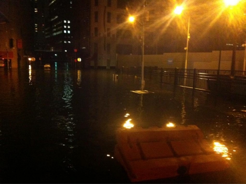 Sandy floods