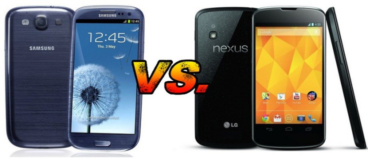 Nexus 4 Vs Galaxy S3