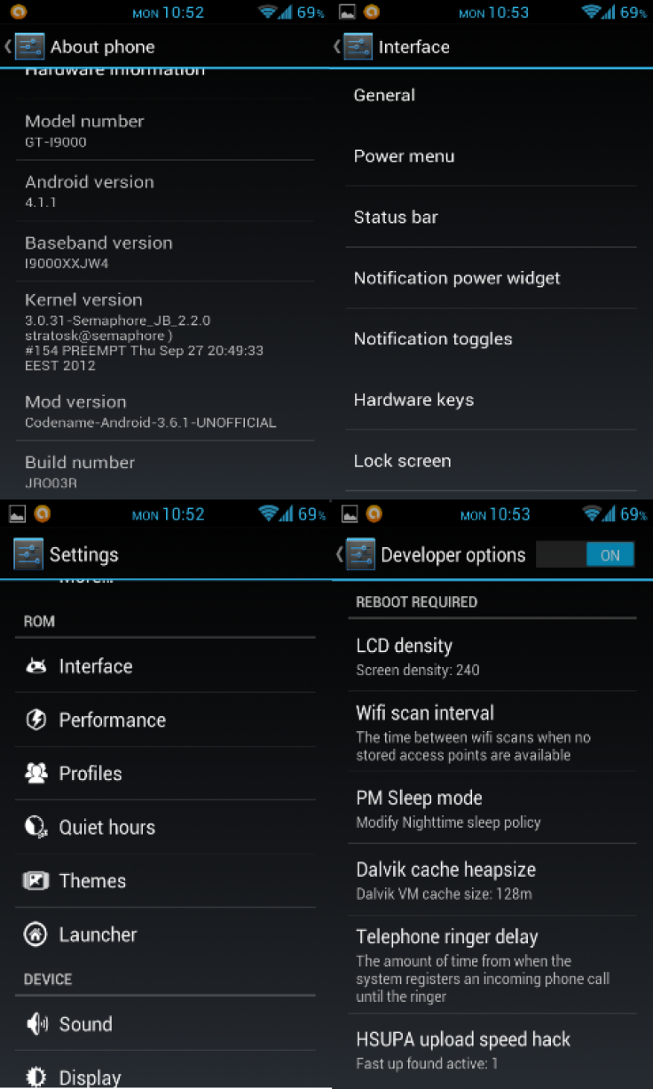 Update Galaxy S GT I9000 to Android 4.1.2 Jelly Bean with Codename Android ROM [How to Install]