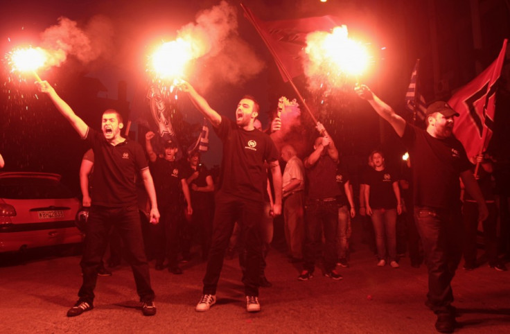 Members of extreme right party Golden Dawn
