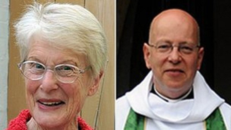 Betty Yeates (L) and Rev John Suddards