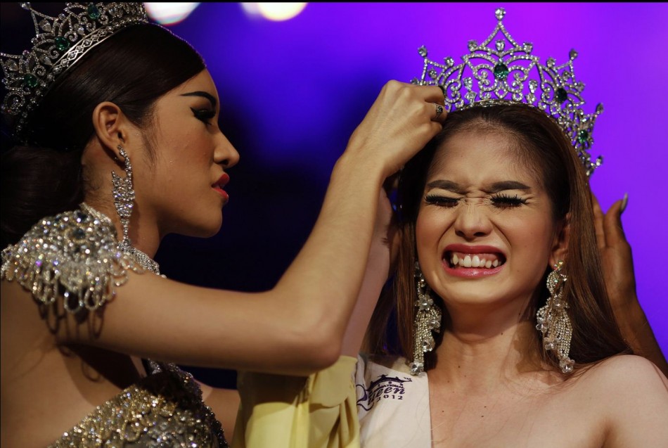 Kevin Balot is crowned winner at the Miss International Queen 2012 transgendertranssexual beauty pageant in Pattaya