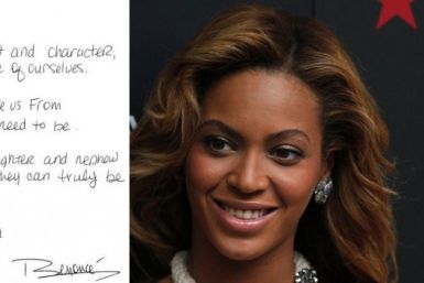Beyonce Writes Note of Appreciation to President Obama