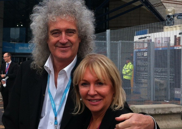 Nadine Dorries with Queen guitarist, Brian May
