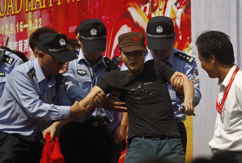 Protester arrested