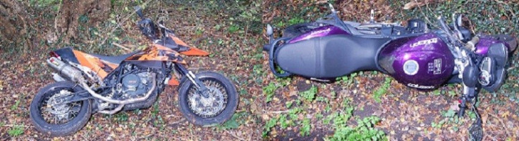 Police also released pictures of three bikes that were used during the raid (Met Police)