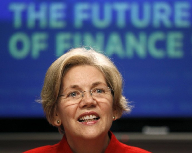 Elizabeth Warren at the Reuters finance summit in Washington