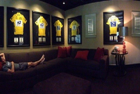 Armstrong with his trophies (Twitter)