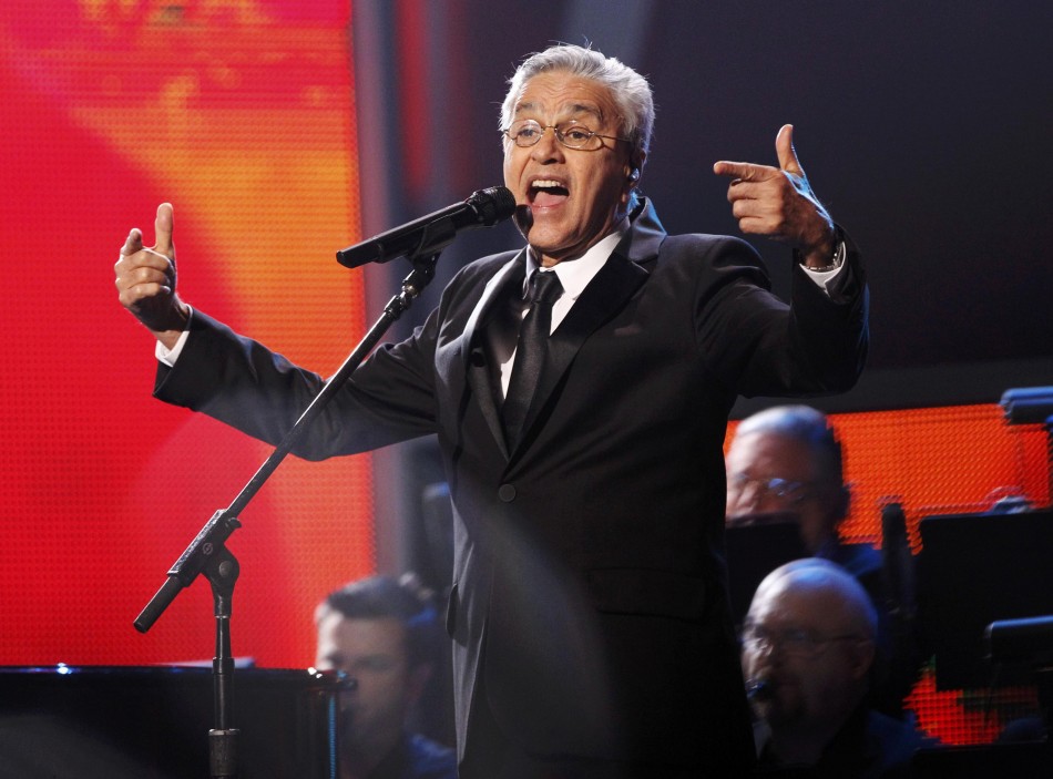 Person of the Year recipient Caetano Veloso performs during the 13th Latin Grammy Awards in Las Vegas