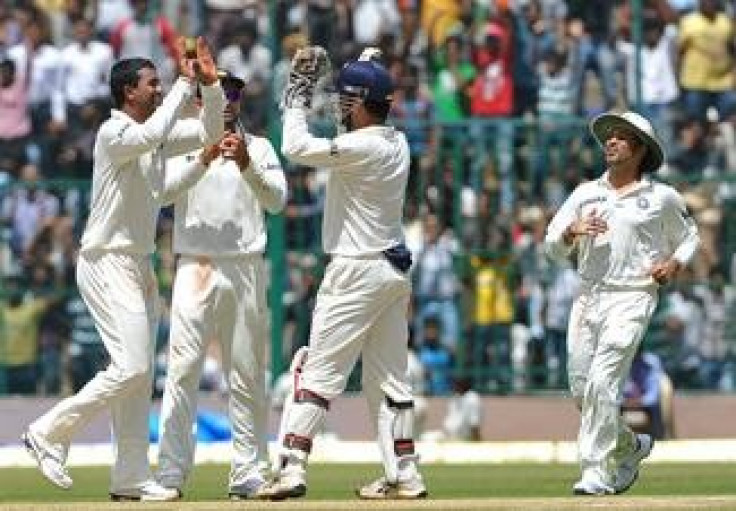 Pragyan Ojha took nine wickets for India