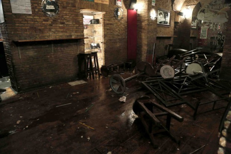 Drunken Ship pub, Rome, where Tottenham supporters were attacked by group of Lazio fans last night