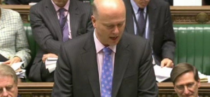 Chris Grayling speaking to the House of Commons