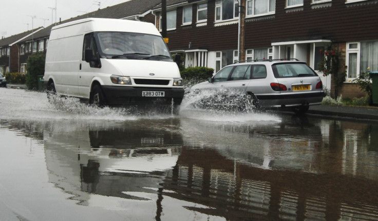 Roads hit by huge downpours