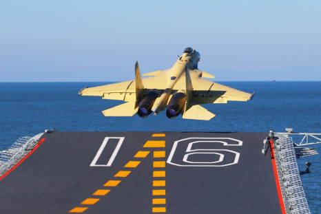 China Lands Fighter Jet on Liaoning Aircraft Carrier