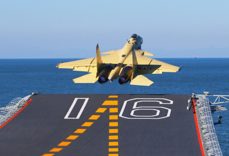 China Lands Fighter Jet on Liaoning Aircraft Carrier