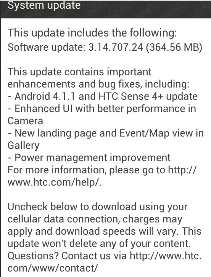 Android 4.1.1 update