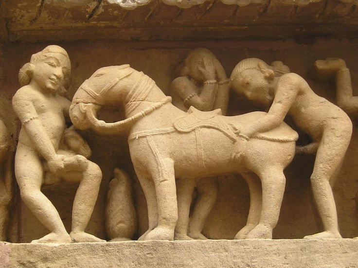 Man having intercourse with a horse, pictured on the exterior of a temple in Khajuraho, India. Germany plans to outlaw the practice of humans having sex with animals with the rising instances of bestiality. (Photo: Wikimedia Commons)