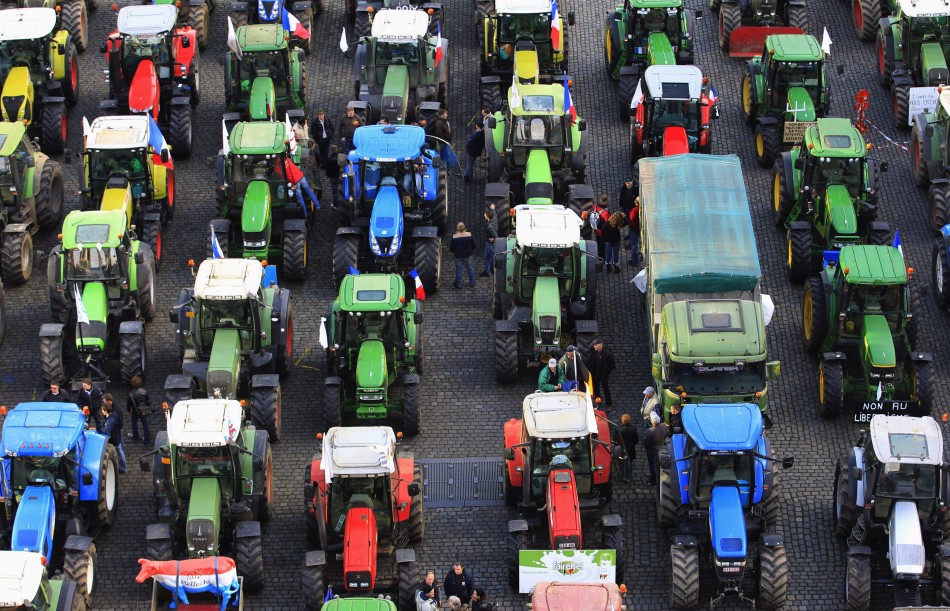 1,000 tractors to Brussels
