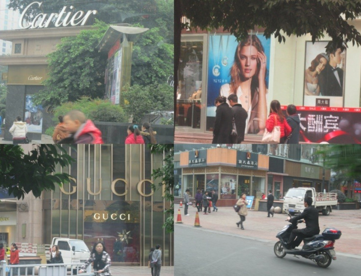 Luxury brands in Chengdu China (Photo: Lianna Brinded)