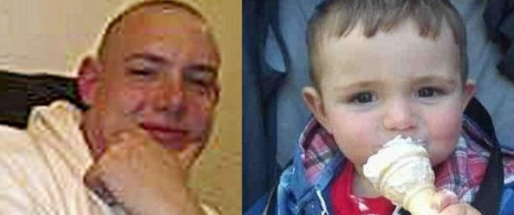 Andrew Partington (L) has pleaded guilty to the manslaughter of two-year-old Jamie Heaton