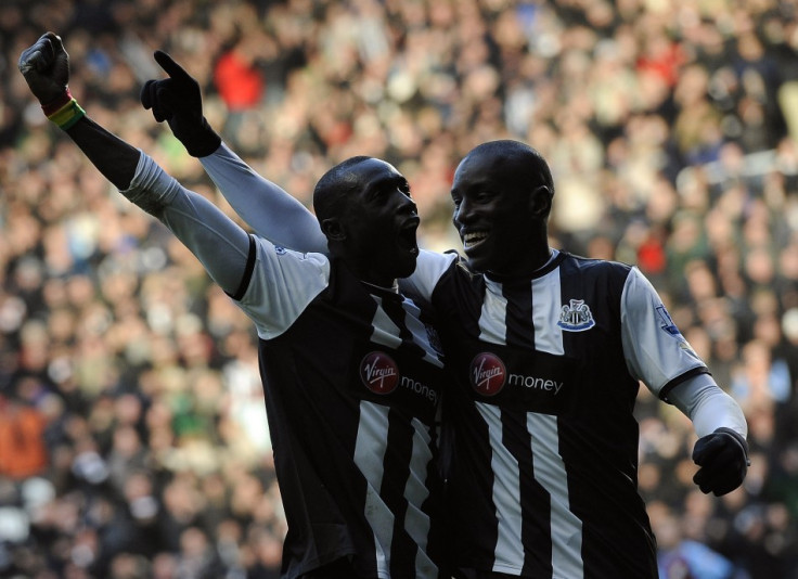 Demba Ba and Papiss Cisse