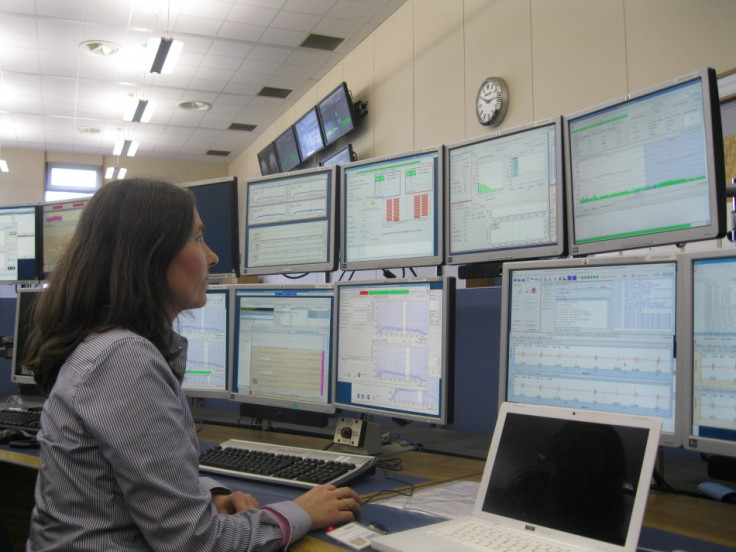 Barbara Holzer in the LHC Control Centre (Photo: Lianna Brinded)