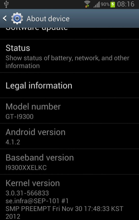 Android 4.1.2 Jelly Bean Android 4.1.2 Jelly Bean