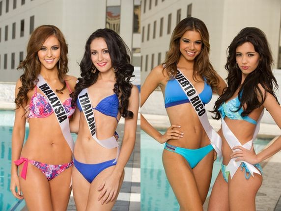 Miss Universe 2012 Contestants Dazzle in Swimsuit