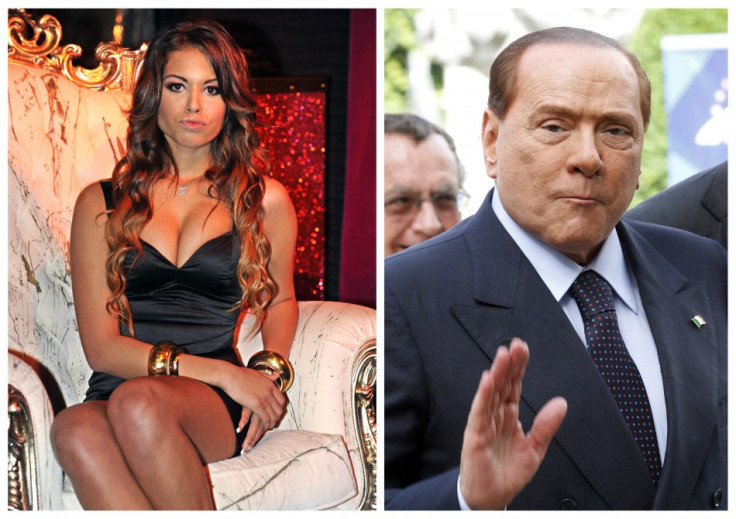 A combo shows file photos of Karima El Mahroug of Morocco posing in Milan, and Italy's former Prime Minister