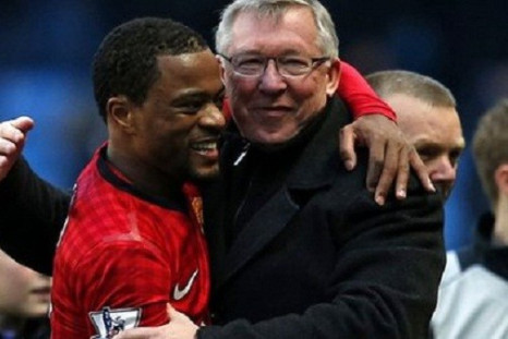 Patrice Evra and Sir Alex Ferguson