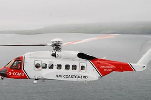 The helicopter landed at Lerwick hospital at 6.40am where family were transferred into the care of medical staff (MCA)