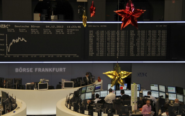 European stocks gain as traders wait for the Fed's meeting to conclude.