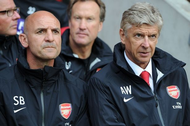 Steve Bould and Arsene Wenger