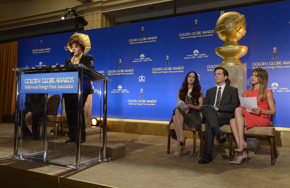 Hollywood Foreign Press Association President Takla-OReilly, Actress Fox, Actor Helms and Actress Alba announce nominations in Beverly Hills