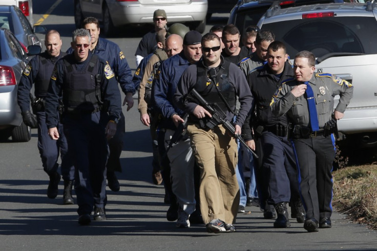 Huge police presence at Sandy Hook Schhol