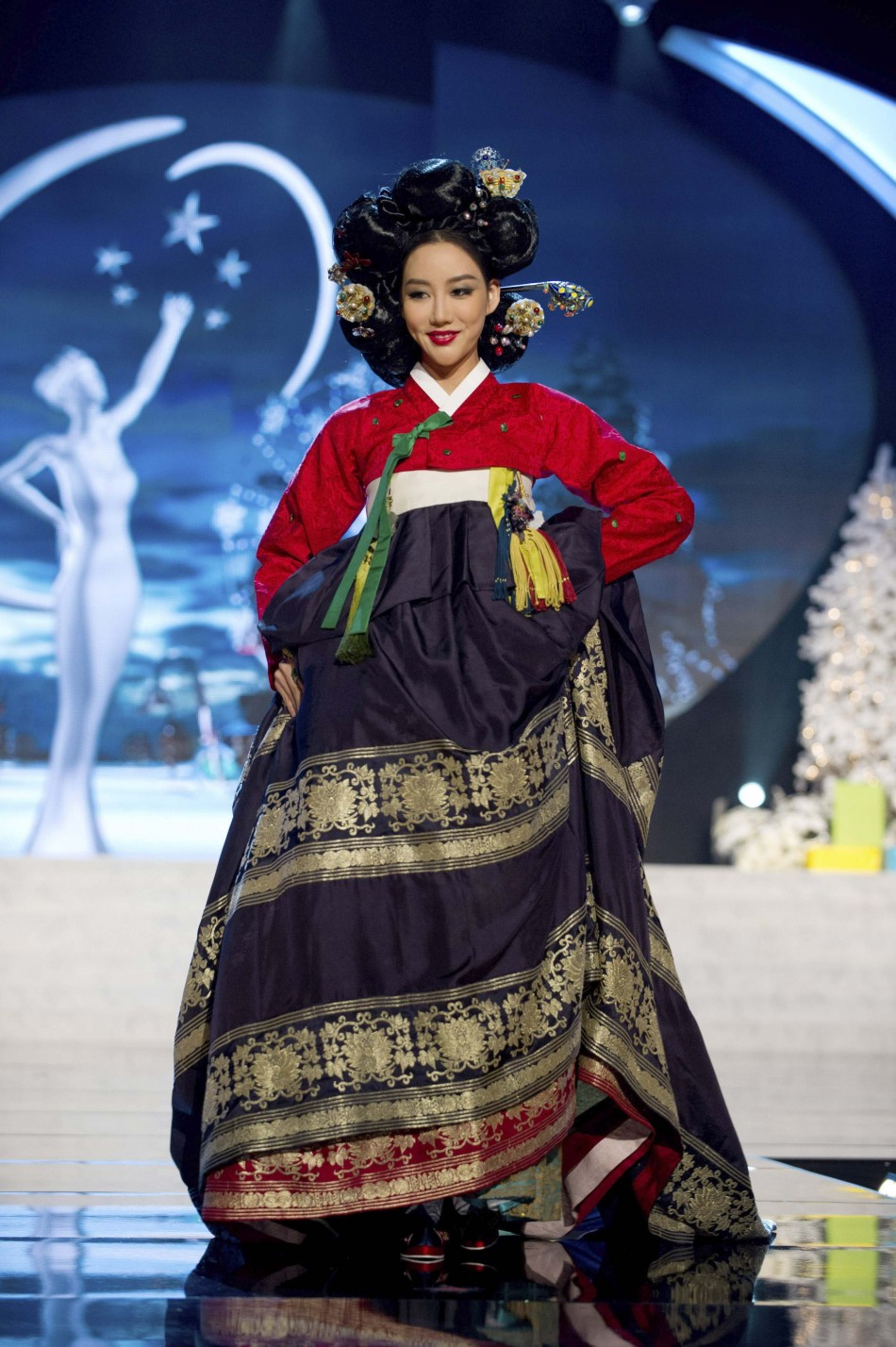 Miss Korea Sung-hye Lee on stage at the 2012 Miss Universe National Costume Show at PH Live in Las Vegas