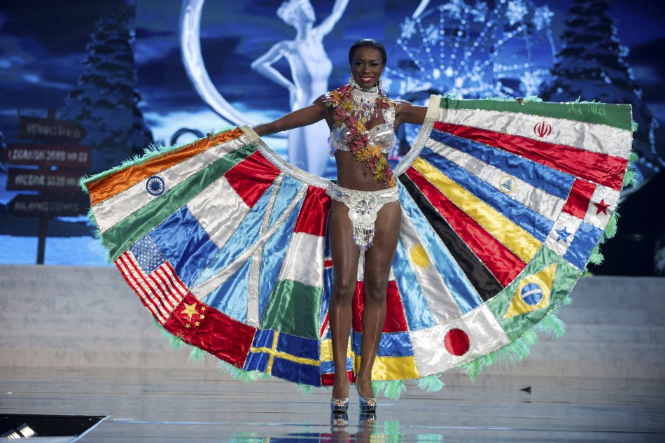 Miss Canada Adwoa Yamoah on stage at the 2012 Miss Universe National Costume Show at PH Live in Las Vegas