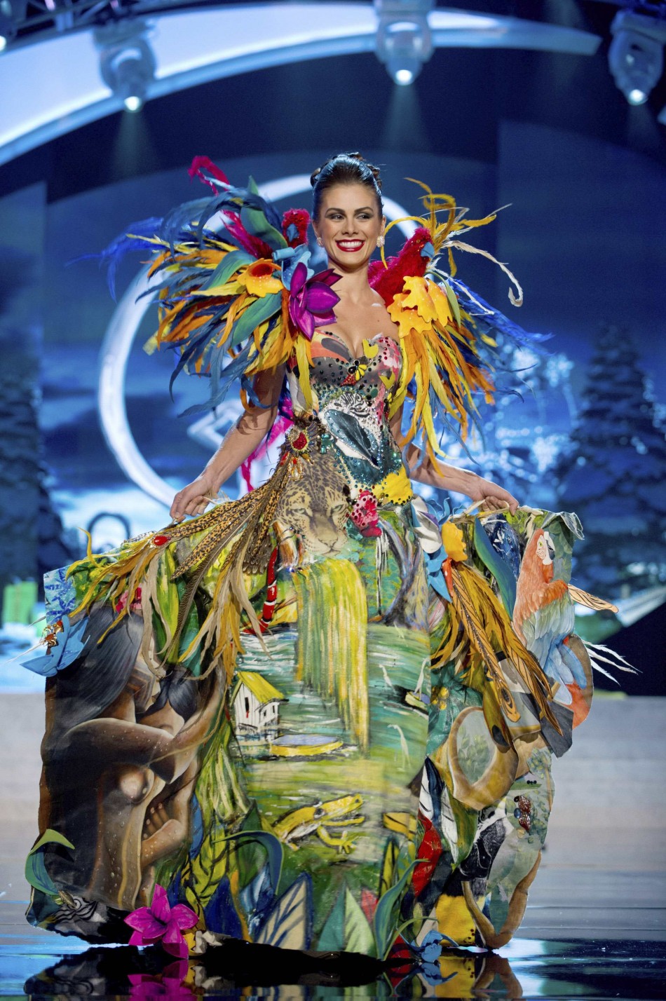 Miss Brazil Gabriela Markus on stage at the 2012 Miss Universe National Costume Show at PH Live in Las Vegas