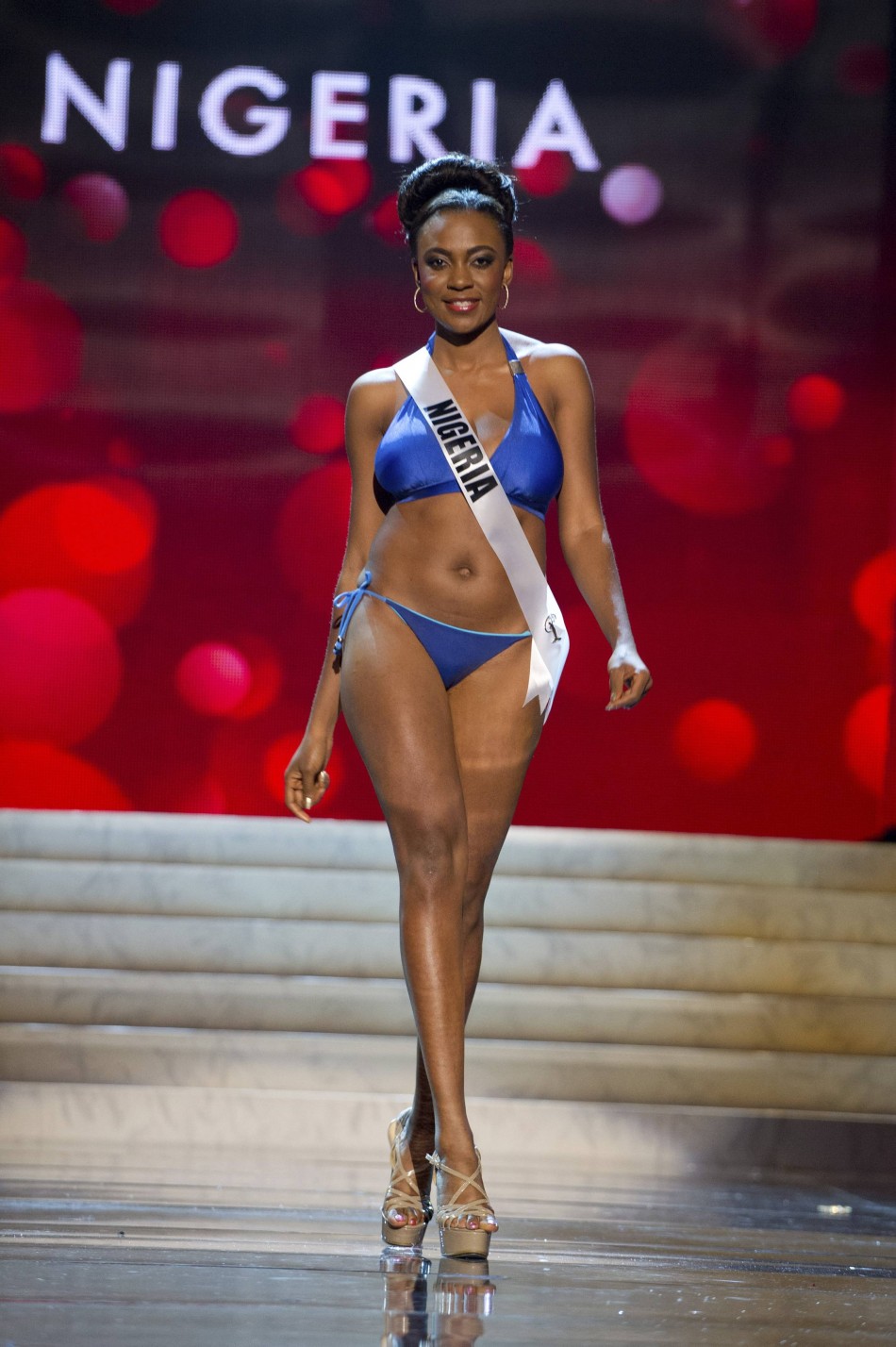 Miss Nigeria Isabella Ayuk at the Swimsuit Competition of the 2012 Miss Universe Presentation Show at PH Live in Las Vegas