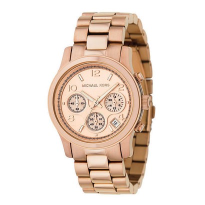 Michael Kors Rose Gold Plated Chronograph Ladies Watch