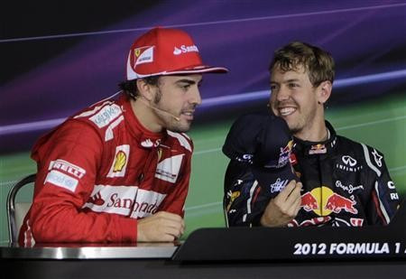 Sebastian Vettel and Fernando Alonso