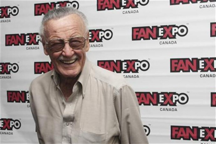 Stan Lee, co-creator of Spider-Man, poses for media at Fan Expo in Toronto Stan Lee, co-creator of Spider-Man, poses for media at Fan Expo in Toronto