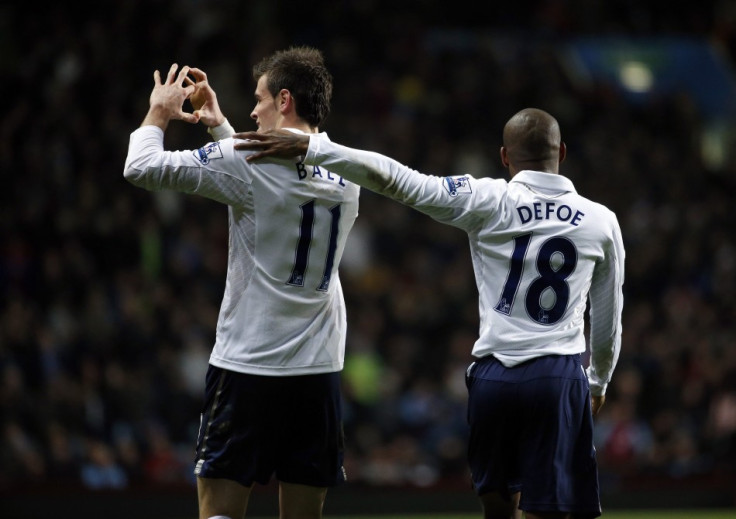 Gareth Bale (L) and Jermain Defoe