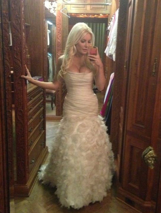 Crystal Harris Wedding Dress Her Romona Keveza Gown