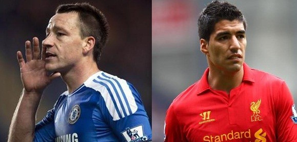 Both John Terry (L) and Luis Suarez have been banned for racism (Reuters)
