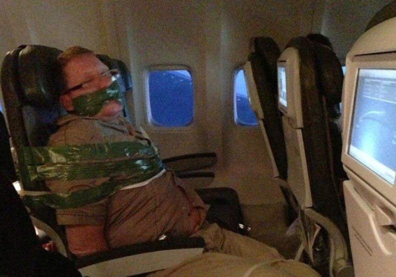 Man Taped to Chair in JFK Flight Drama