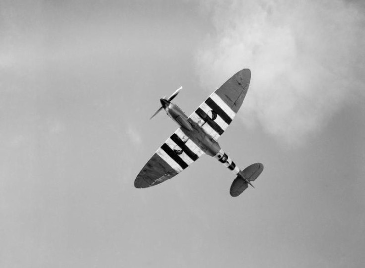 Spitfire in flight during World War II
