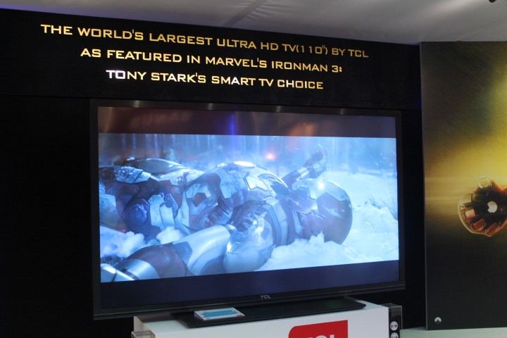 TCLs Worlds Largest Ultra HD TV - Iron Mans choice